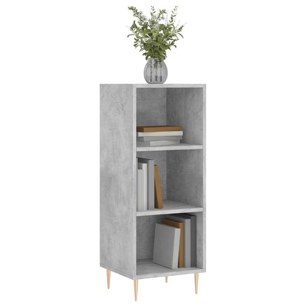 vidaXL Ντουλάπι Γκρι Σκυροδέματος 34,5x32,5x90 εκ. Επεξεργασμένο Ξύλο