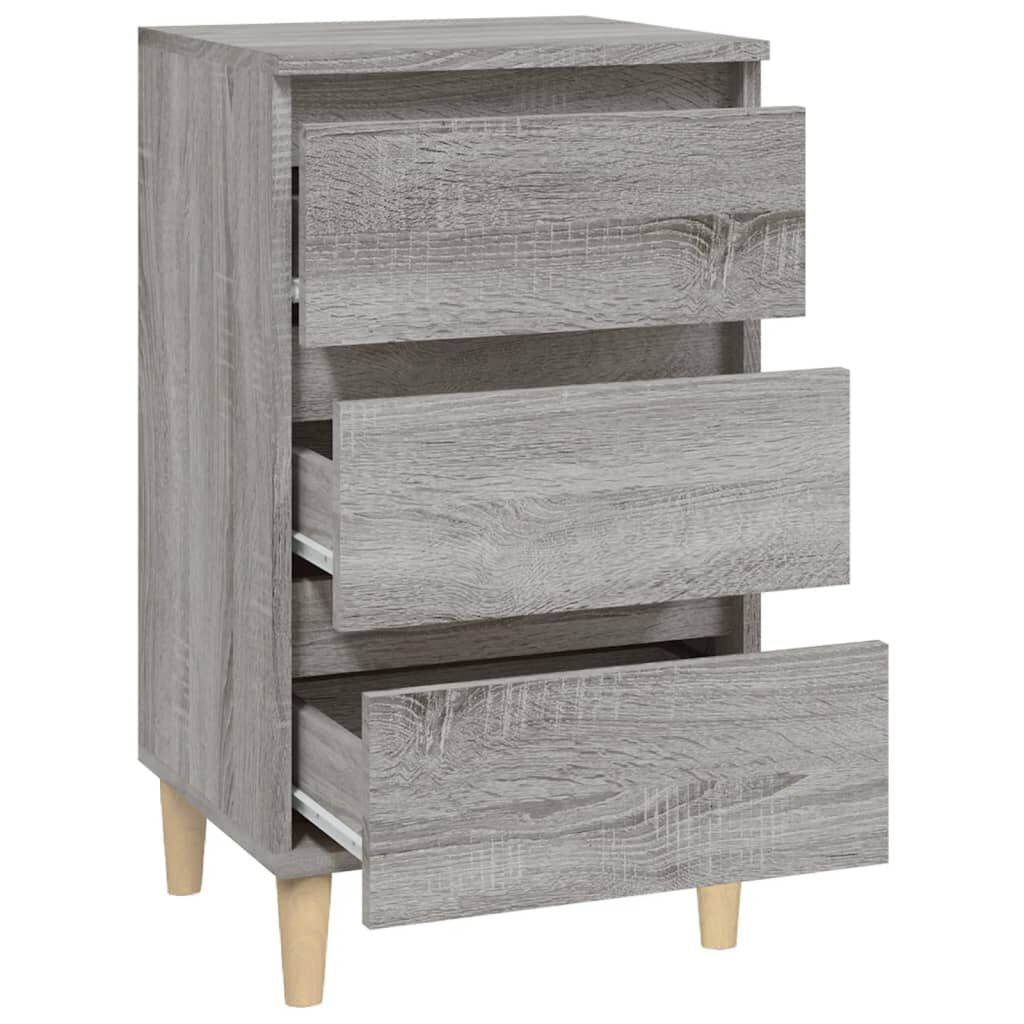 vidaXL Κομοδίνο Γκρι Sonoma 40x35x70 εκ. από Επεξεργασμένο Ξύλο