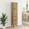 vidaXL Highboard Artisan Oak 69,5 x 34 x 180 &epsilon;&kappa;. &Epsilon;&pi;&epsilon;&xi;&epsilon;&rho;&gamma;&alpha;&sigma;&mu;έ&nu;&omicron; &xi;ύ&lambda;&omicron;