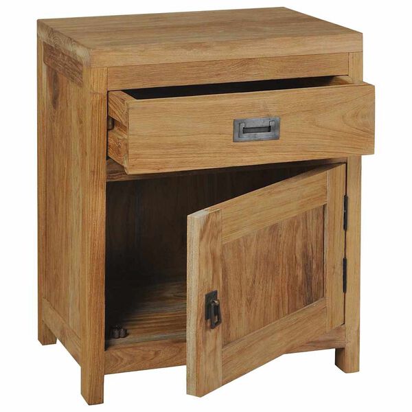 vidaXL Κομοδίνο 40 x 30 x 50 εκ. από Μασίφ Ξύλο Teak