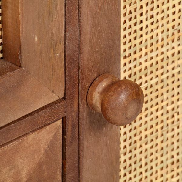 vidaXL Ντουλάπι 60 x 35 x 75 εκ. από Μασίφ Ξύλο Μάνγκο