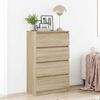 vidaXL Συρταριέρα Sonoma Δρυς 60 x 35 x 98,5 εκ. Επεξεργασμένο Ξύλο