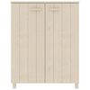 vidaXL Παπουτσοθήκη HAMAR Καφέ Μελί 85x40x108 εκ. Μασίφ Ξύλο Πεύκου