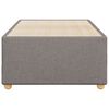 vidaXL Σκελετός Κρεβατιού Χωρίς Στρώμα Taupe 90x200 εκ. Υφασμάτινο