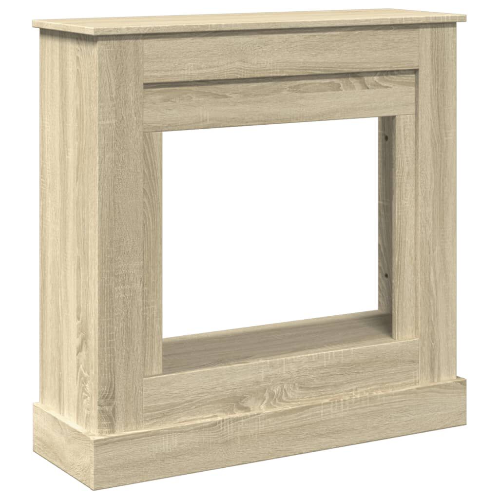 vidaXL Πλαίσιο Τζακιού Sonoma Δρυς 90x30x90 εκ. από Επεξ. Ξύλο