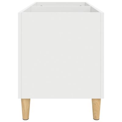 vidaXL Έπιπλο Δίσκων Λευκό 74,5 x 38 x 48 εκ. από Επεξεργασμένο Ξύλο