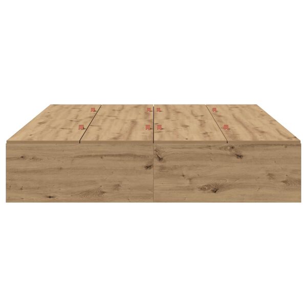 vidaXL Κρεβάτι Αποθήκευσης Ξύλου Artisan 135x190 εκ