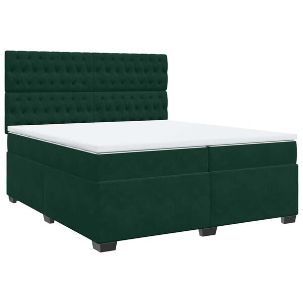 vidaXL &Kappa;&rho;&epsilon;&beta;ά&tau;&iota; Boxspring &mu;&epsilon; &Sigma;&tau;&rho;ώ&mu;&alpha; &Sigma;&kappa;&omicron;ύ&rho;&omicron; &Pi;&rho;ά&sigma;&iota;&nu;&omicron; 200x200&epsilon;&kappa;. &Beta;&epsilon;&lambda;&omicron;ύ&delta;&iota;&nu;&omicron;