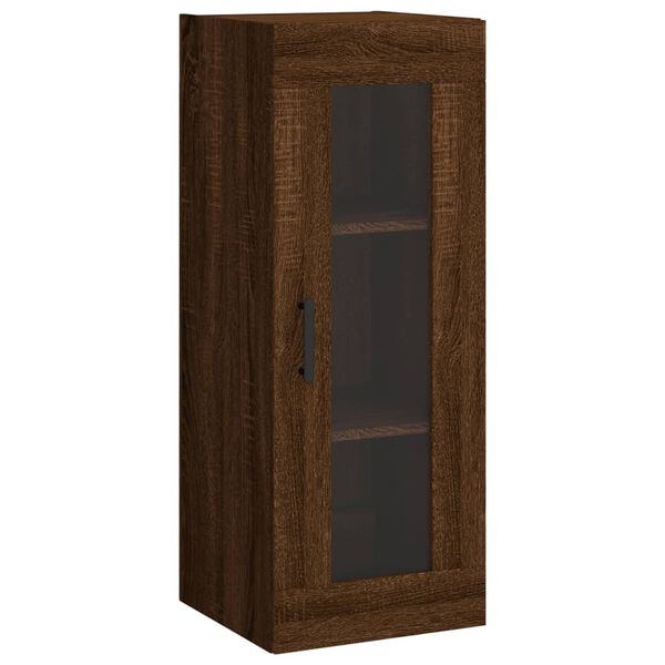 vidaXL Ντουλάπι Τοίχου Καφέ Δρυς 34,5 x 34 x 90 εκ.