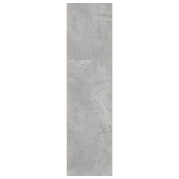 vidaXL Βιβλιοθήκη Γκρι Σκυροδέματος 40x30x114 εκ. Επεξεργ. Ξύλο