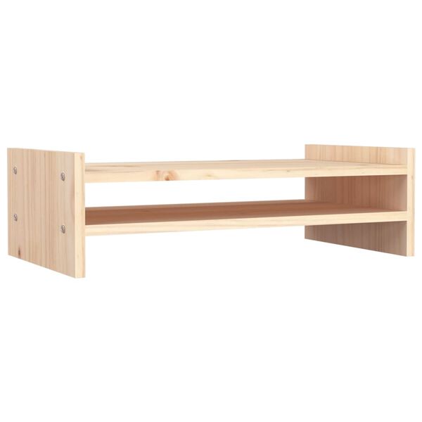 vidaXL Βάση Οθόνης 50 x 27 x 15 εκ. από Μασίφ Ξύλο Πεύκου