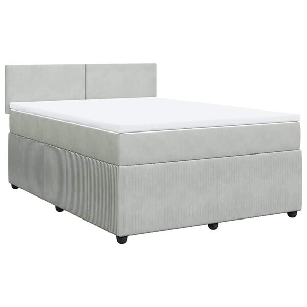 vidaXL &Kappa;&rho;&epsilon;&beta;ά&tau;&iota; Boxspring &mu;&epsilon; &Sigma;&tau;&rho;ώ&mu;&alpha; &Alpha;&nu;&omicron;&iota;&chi;&tau;ό &Gamma;&kappa;&rho;&iota; 160x200 &epsilon;&kappa;. &Beta;&epsilon;&lambda;&omicron;ύ&delta;&iota;&nu;&omicron;