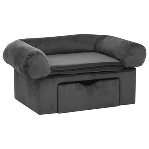 vidaXL &Kappa;&alpha;&nu;&alpha;&pi;έ&sigmaf; &Sigma;&kappa;ύ&lambda;&omicron;&upsilon; &mu;&epsilon; &Sigma;&upsilon;&rho;&tau;ά&rho;&iota; &Sigma;&kappa;&omicron;ύ&rho;&omicron; &Gamma;&kappa;&rho;&iota; 75 x 50 x 38 &epsilon;&kappa;. &Beta;&epsilon;&lambda;&omicron;&upsilon;&tau;έ