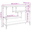 vidaXL Τραπέζι Κονσόλα Καφέ Δρυς 100x30x75 εκ. Επεξεργασμένο Ξύλο