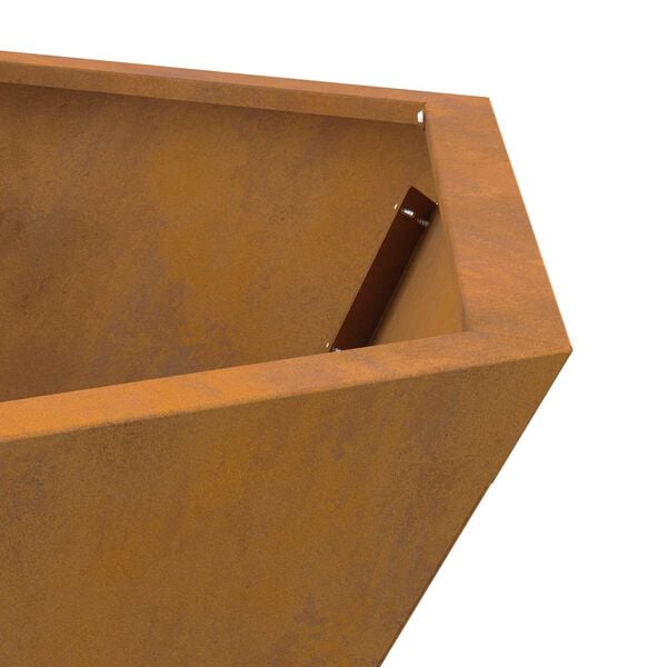 vidaXL Εστία Φωτιάς Εξαγωνική 75x75x28 εκ. Ανοξείδωτο Χάλυβα