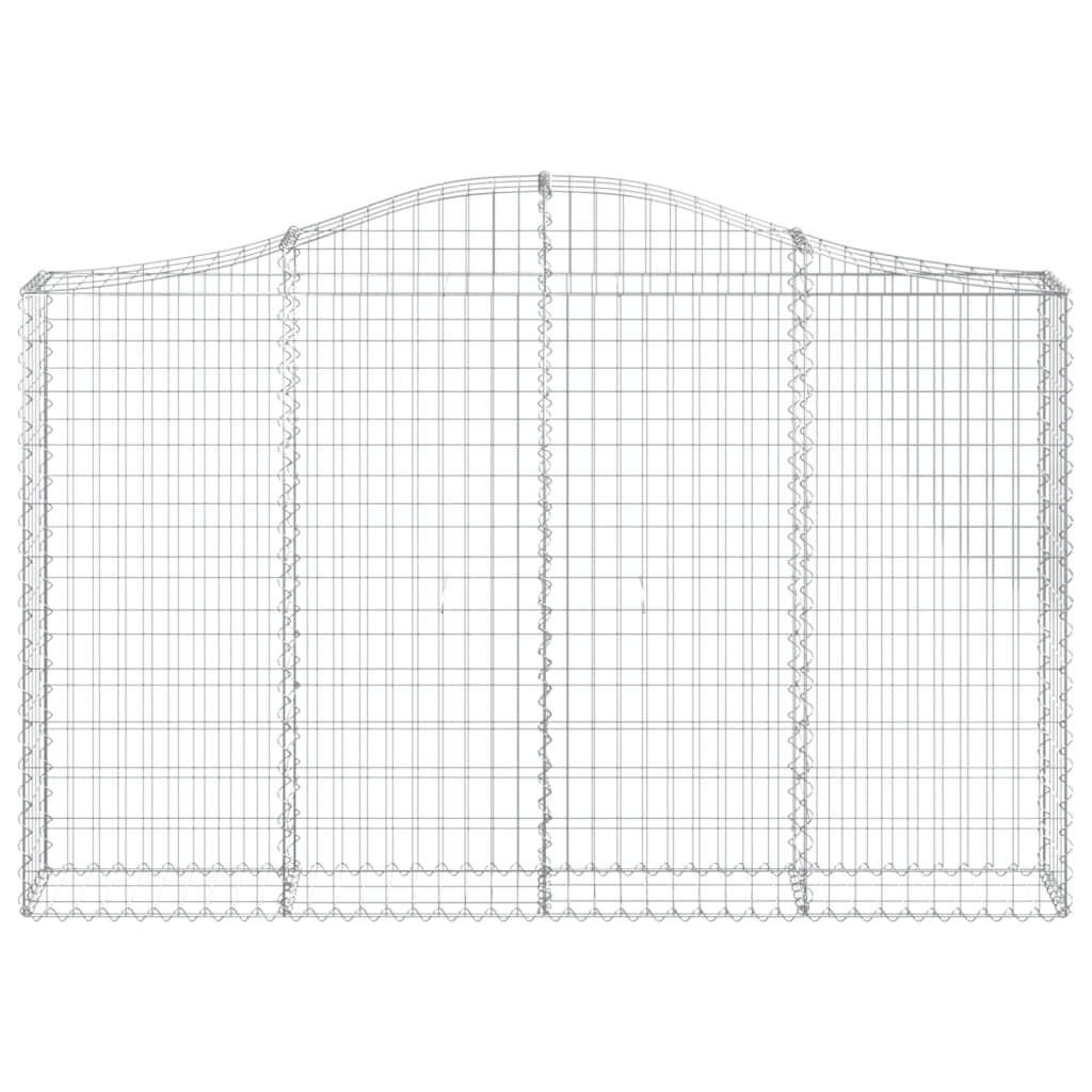 vidaXL Συρματοκιβώτια Τοξωτά 13 τεμ. 200x30x120/140 εκ. Γαλβαν. Ατσάλι