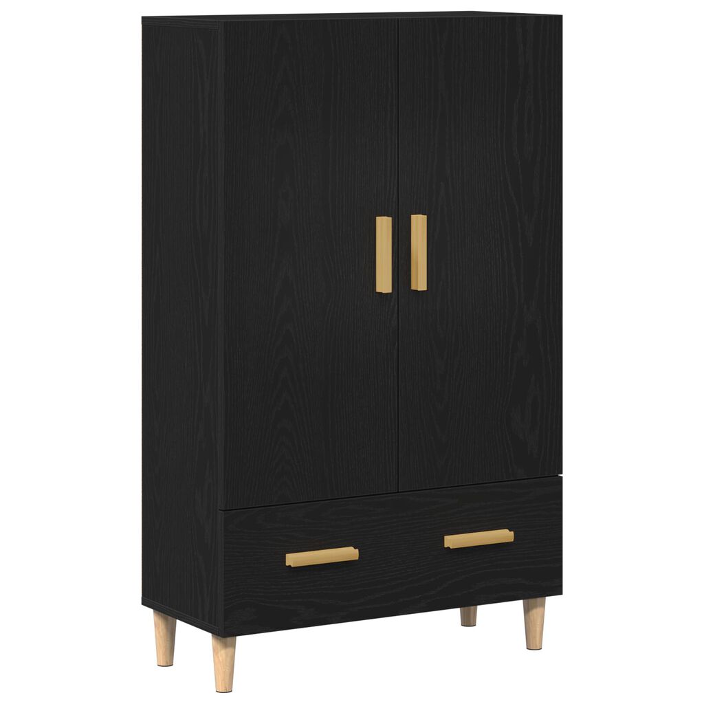 vidaXL Υψηλός ντουλάπι σε Μαύρη Δρυς, 70x31x115 εκ, Φτιαγμένο από Επεξεργασμένο Ξύλο