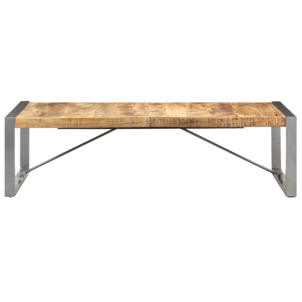 vidaXL Τραπεζάκι Σαλονιού 140 x 70 x 40 εκ. Ακατέργαστο Ξύλο Μάνγκο