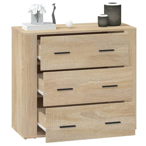 vidaXL Ντουλάπι Sonoma Δρυς 80x33x70 εκ. από Επεξεργασμένο Ξύλο