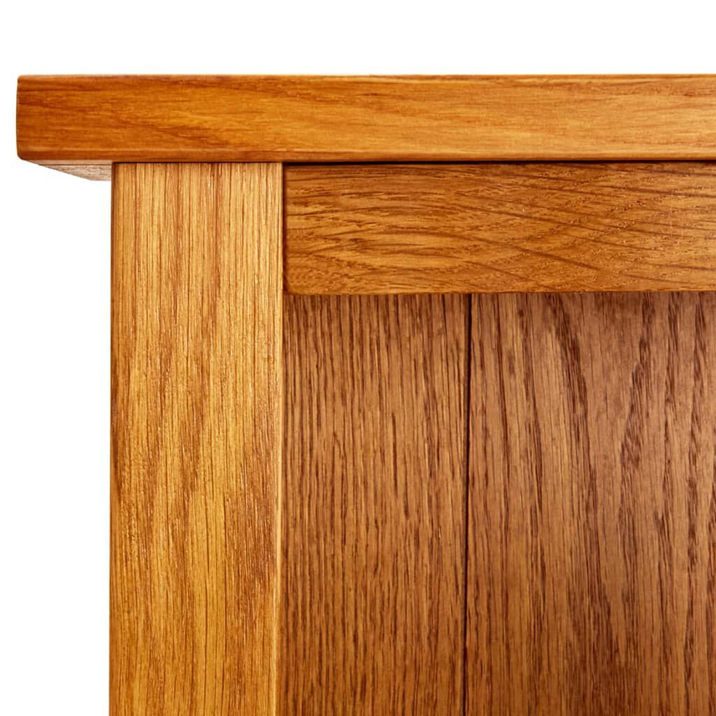 vidaXL Βιβλιοθήκη με 4 Επίπεδα 45 x 22 x 110 εκ. από Μασίφ Ξύλο Δρυός