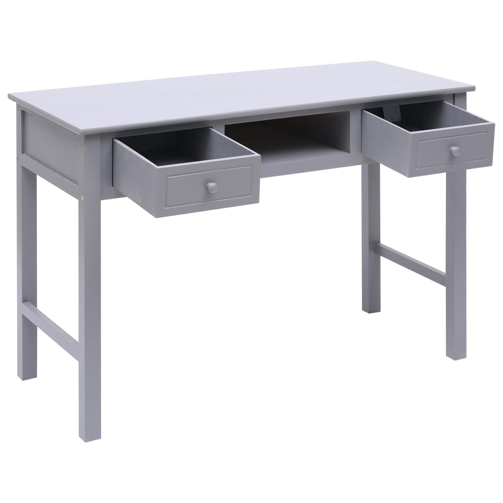 vidaXL Γραφείο Γκρι 110 x 45 x 76 εκ. Ξύλινο