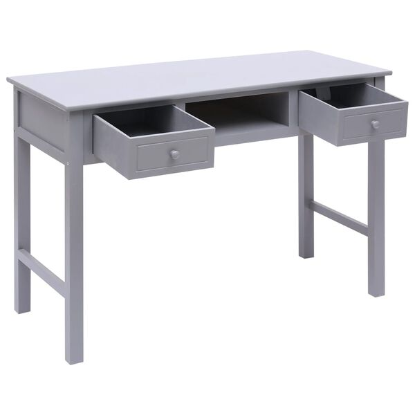 vidaXL Γραφείο Γκρι 110 x 45 x 76 εκ. Ξύλινο