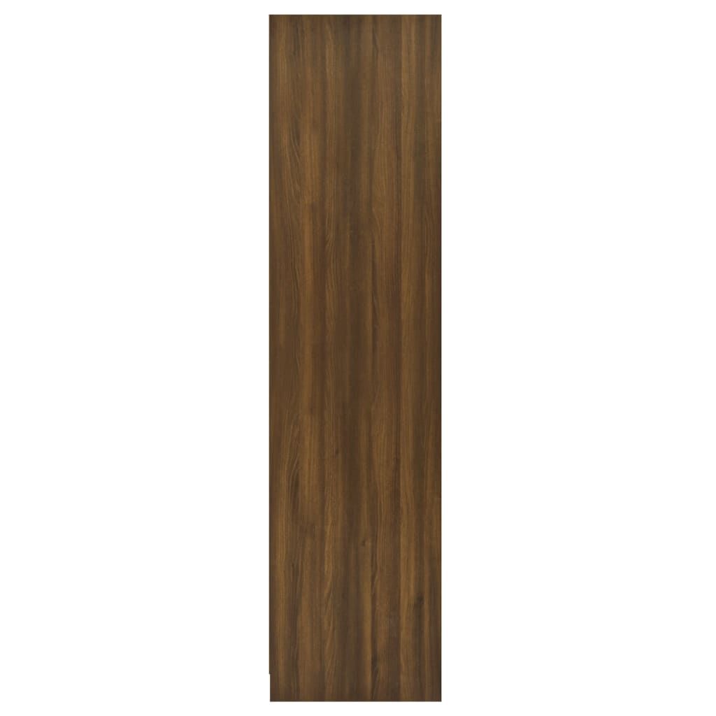 vidaXL Ντουλάπα με Συρτάρια Καφέ Δρυς 50x50x200 εκ. Επεξεργασμένο Ξύλο