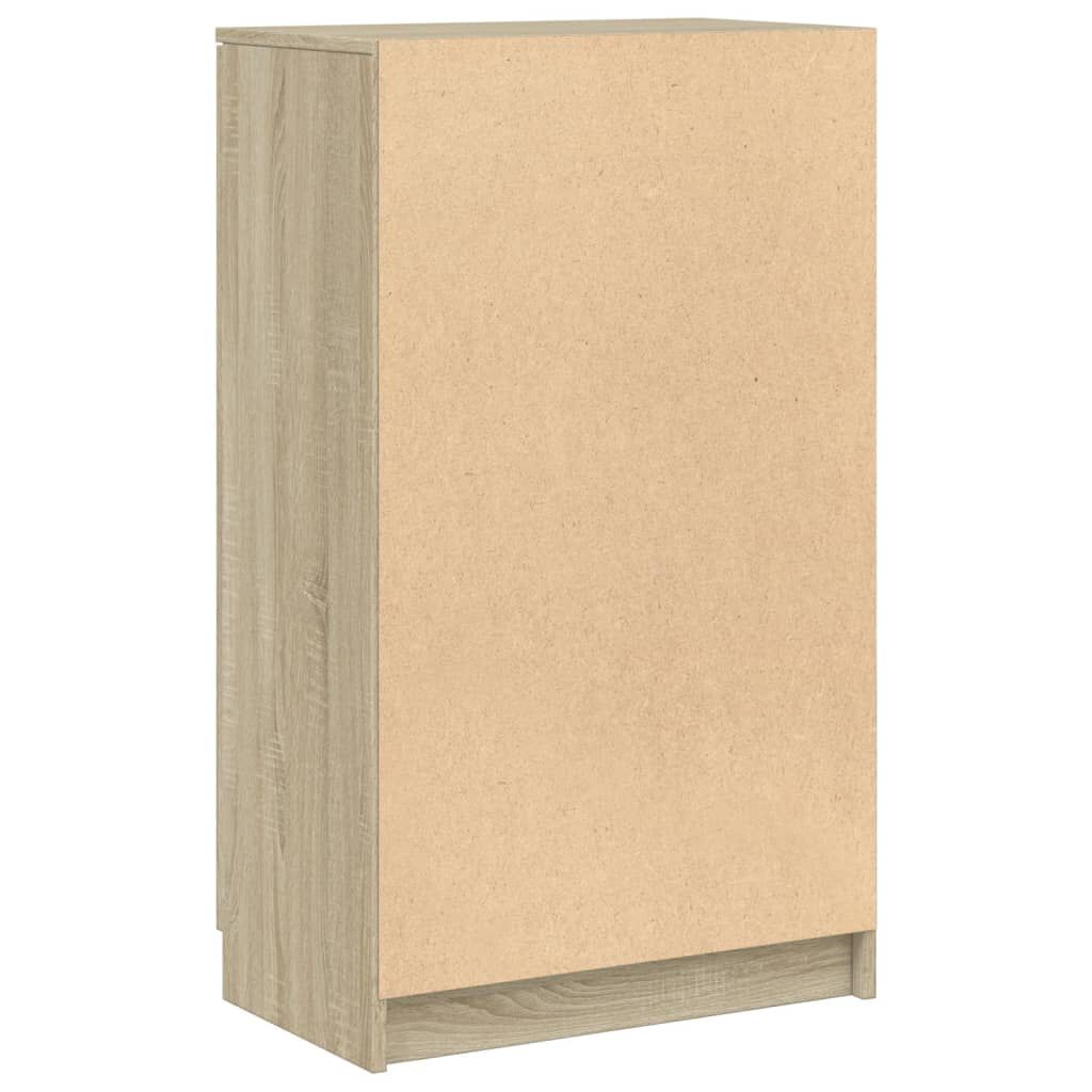 vidaXL Παπουτσοθήκη Sonoma Δρυς 59x35x100 εκ. από Επεξεργασμένο Ξύλο