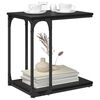 vidaXL Τραπεζάκι Πλευράς Μαύρη δρυς 50 x 35 x 52 cm Επεξεργασμένο ξύλο