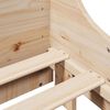 vidaXL Σκελετός Κρεβατιού Χωρίς Στρώμα 150x200 εκ Μασίφ Ξύλο Πεύκου