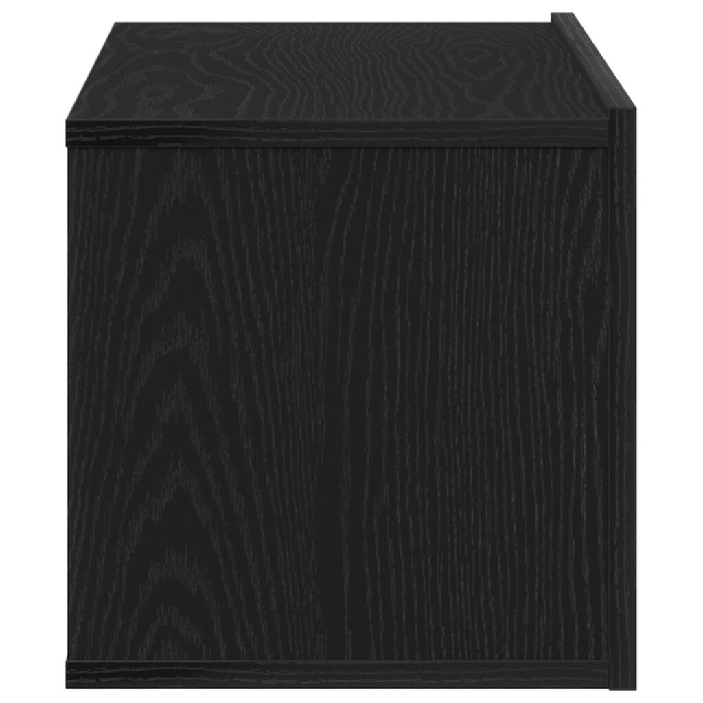 vidaXL Μαύρη Δρυς Βάση ΤV 80x30x30 εκ. Φτιαγμένη από Εργασιακό Ξύλο