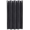 vidaXL Κουρτίνες με κουρτίνες 2 pcs Σκούρο γκρι 140 x 140 cm Βελούδο