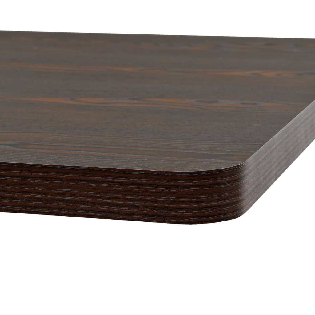 vidaXL Τραπέζι Bistro Τετράγωνο Σκούρο Σταχτί 80x80x75 εκ. MDF/Ατσάλι