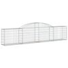 vidaXL Συρματοκιβώτια Τοξωτά 10 τεμ. 300x30x60/80 εκ. Γαλβαν. Ατσάλι