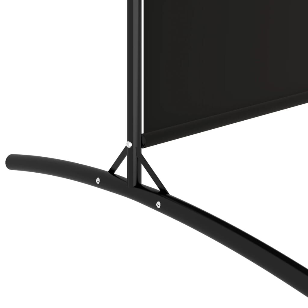vidaXL Διαχωριστικό Δωματίου με 4 Πάνελ Μαύρο 346x180 εκ. από Ύφασμα