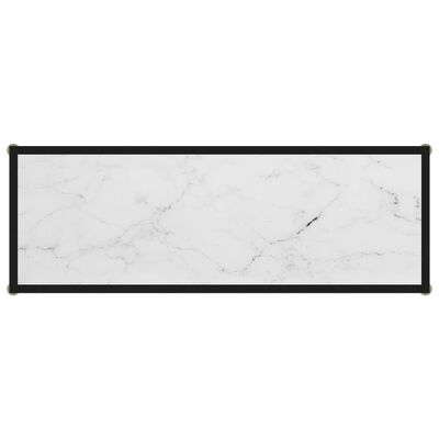 vidaXL Τραπέζι Κονσόλα Λευκό 100 x 35 x 75 εκ. από Ψημένο Γυαλί