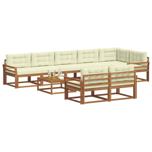 vidaXL &Sigma;&epsilon;&iota;&rho;ά &Kappa;&alpha;&nu;&alpha;&pi;έ &Epsilon;&xi;&omega;&tau;&epsilon;&rho;&iota;&kappa;&omicron;ύ &mu;&epsilon; &mu;&alpha;&xi;&iota;&lambda;ά&rho;&iota; 9 pcs &Phi;&upsilon;&sigma;&iota;&kappa;ό &kappa;&alpha;&iota; &Kappa;&rho;έ&mu;&alpha;