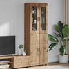 vidaXL Highboard &mu;&epsilon; &rho;ά&phi;&iota; &mu;&epsilon; &pi;ό&rho;&tau;&alpha; FLORIN Artisan Oak 60 x 35 x 182 &epsilon;&kappa;.