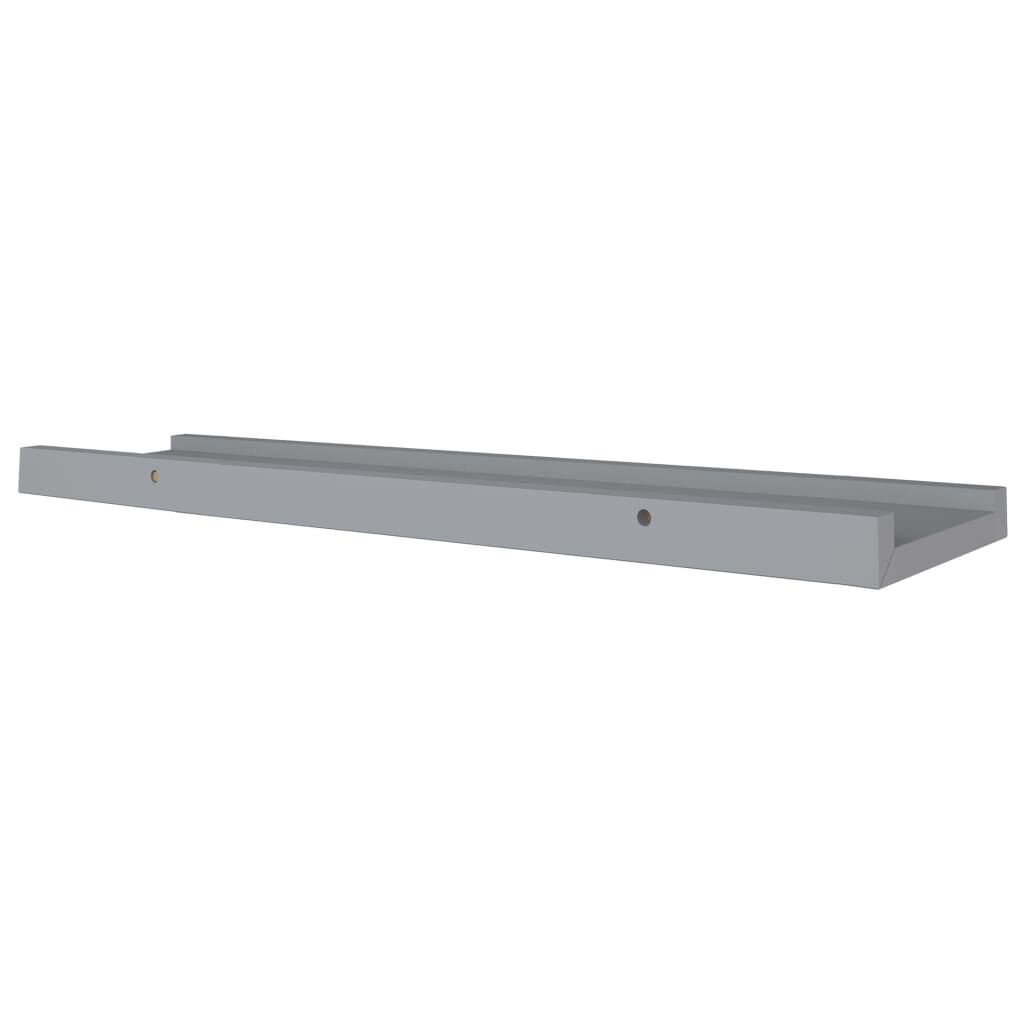 vidaXL Ράφια για Κορνίζες 2 τεμ. Γκρι 60 x 9 x 3 εκ. από MDF