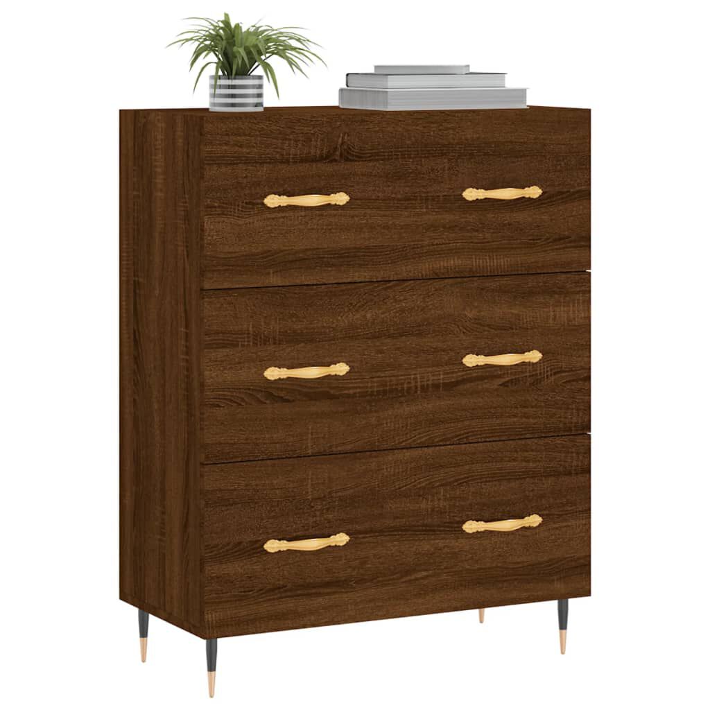 vidaXL Ντουλάπι Καφέ Δρυς 69,5 x 34 x 90 εκ. Επεξεργασμένο Ξύλο