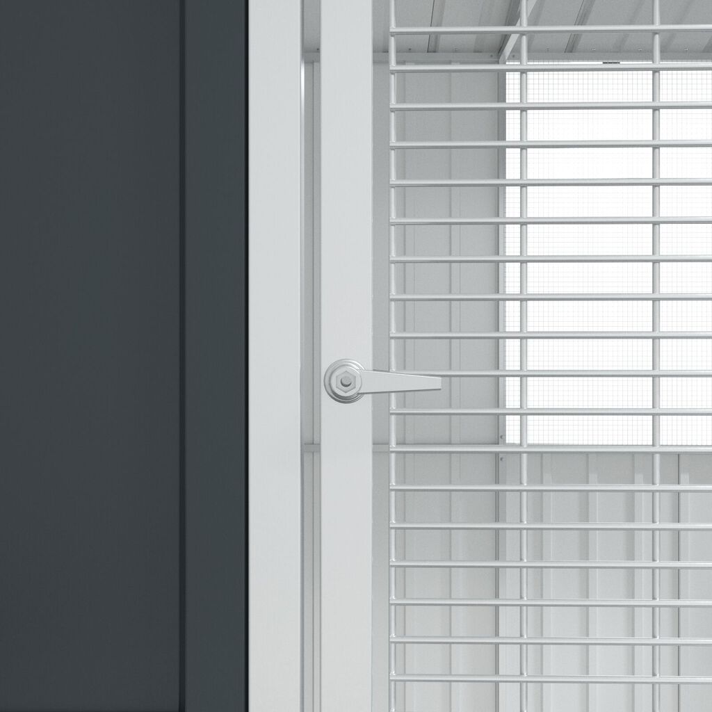 vidaXL Κλουβάκι Πουλιών Ανθρακί 112x215x141 εκ Ατσάλι