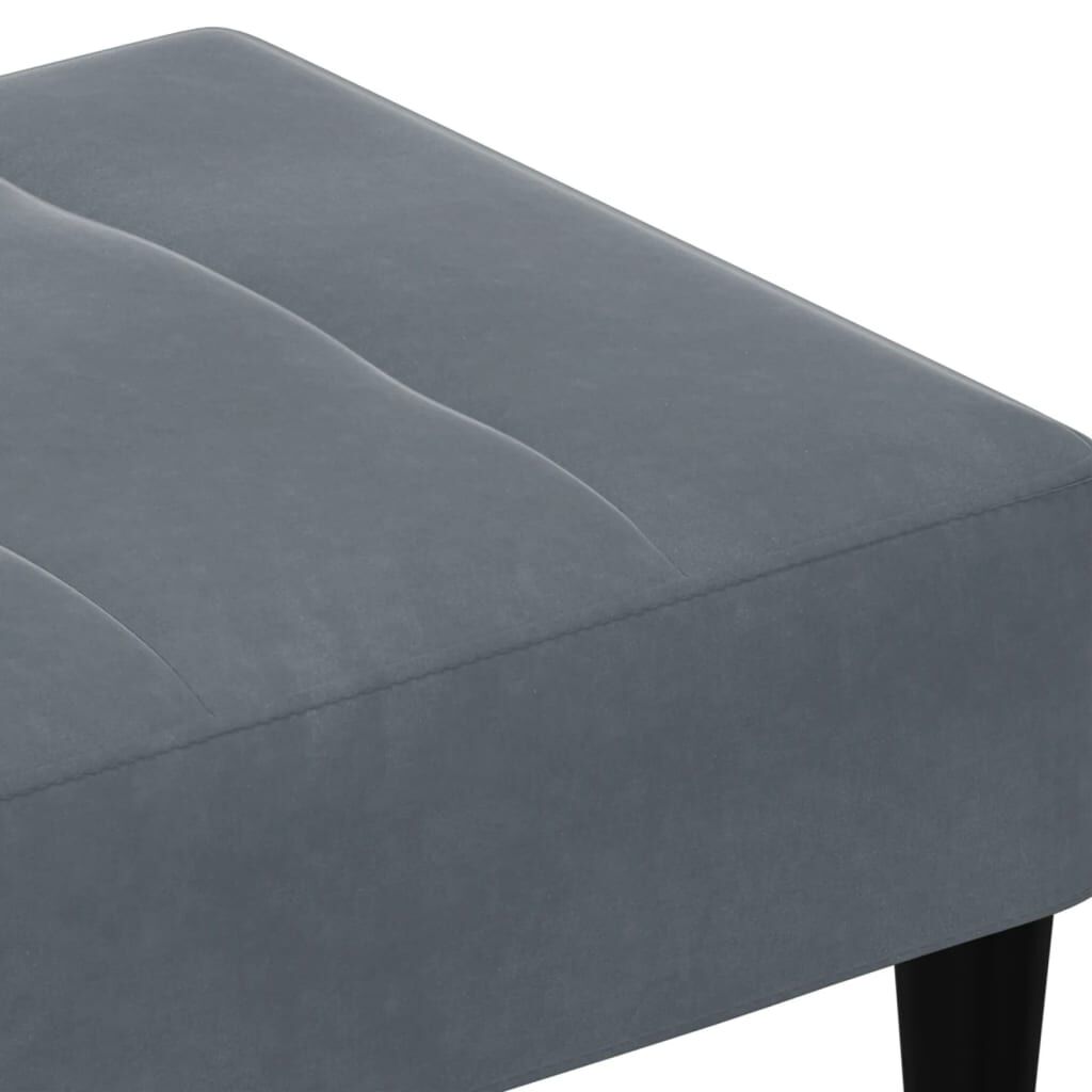 vidaXL Υποπόδιο Σκούρο Γκρι 77x55x31 εκ. Βελούδινο
