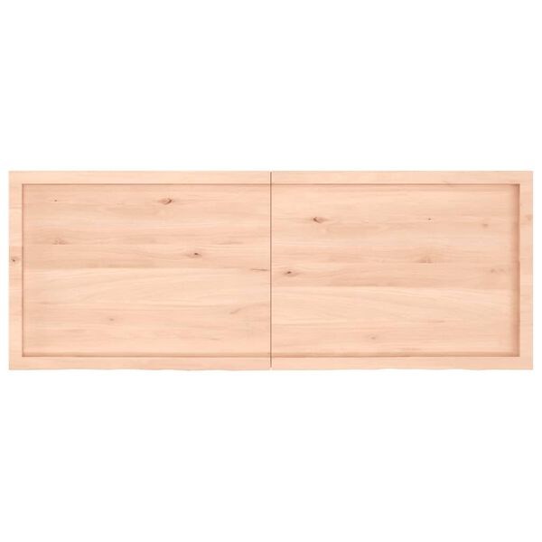 vidaXL Πάγκος Μπάνιου 160x60x(2-6) εκ. από Ακατέργαστο Μασίφ Ξύλο