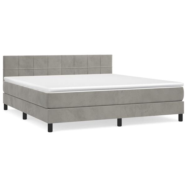 vidaXL &Kappa;&rho;&epsilon;&beta;ά&tau;&iota; Boxspring &mu;&epsilon; &Sigma;&tau;&rho;ώ&mu;&alpha; &Alpha;&nu;&omicron;&iota;&chi;&tau;ό &Gamma;&kappa;&rho;&iota; 180x200 &epsilon;&kappa;. &Beta;&epsilon;&lambda;&omicron;ύ&delta;&iota;&nu;&omicron;