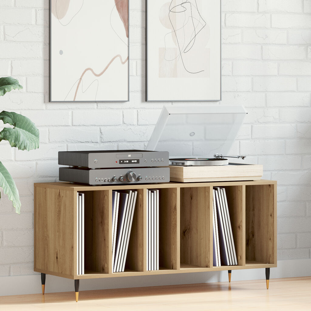 vidaXL Ντουλάπι δίσκων Παλιού Ξύλου 100x38x48 εκ. Επεξεργασμένου Ξύλου
