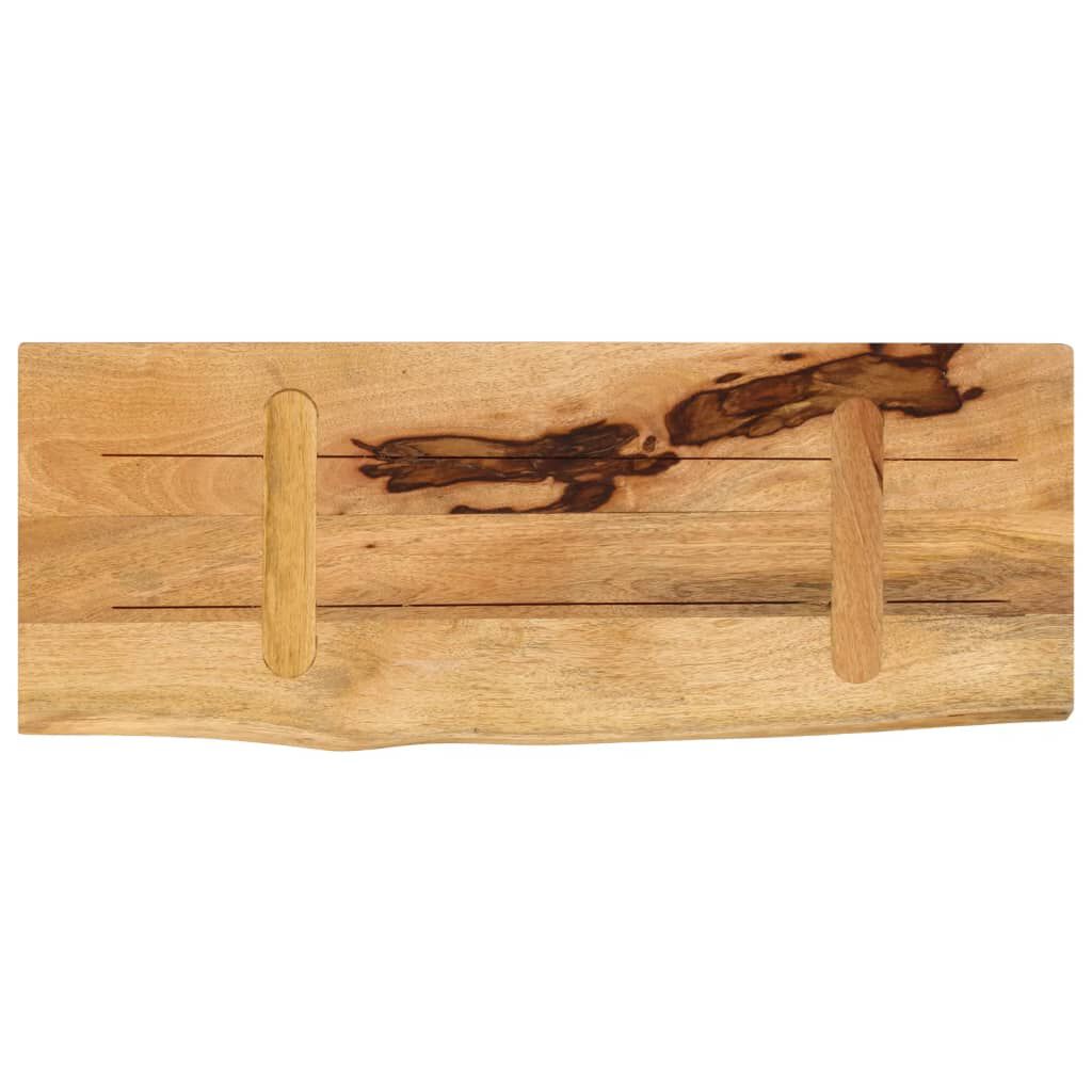 vidaXL Επιφάνεια Τραπεζιού 70x40x2,5 εκ. Live Edge Μασίφ Ξύλο Μάνγκο
