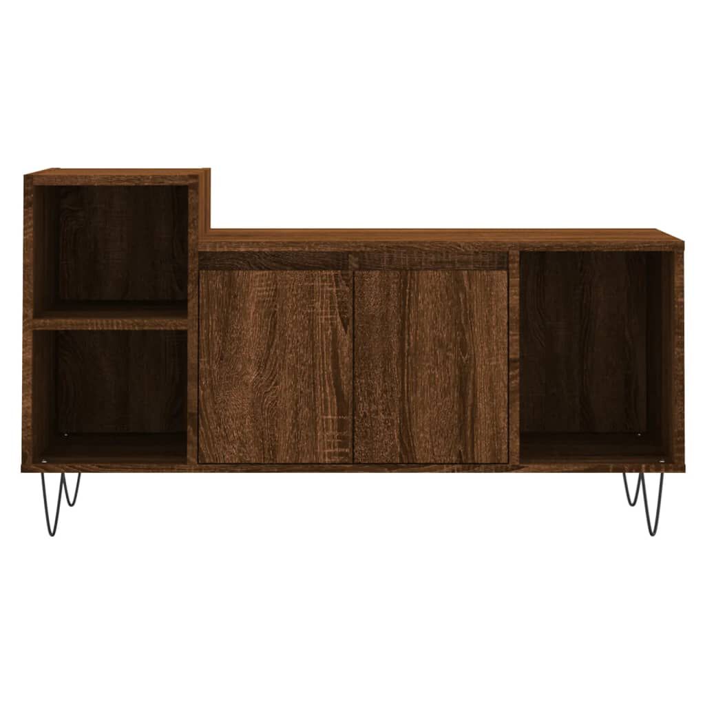 vidaXL Έπιπλο Τηλεόρασης Καφέ Δρυς 100x35x55 εκ. Επεξεργασμένο Ξύλο