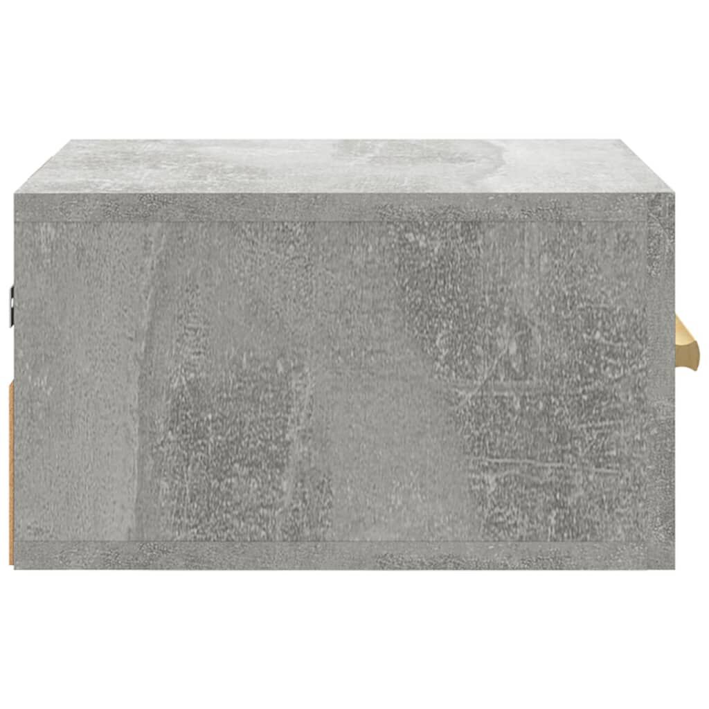 vidaXL Κομοδίνο Επιτοίχιο Γκρι Σκυροδέματος 35 x 35 x 20 εκ.