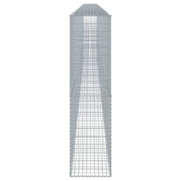 vidaXL Συρματοκιβώτιο με Κάλυμμα 1100x50x200εκ από Γαλβανισμένο Χάλυβα