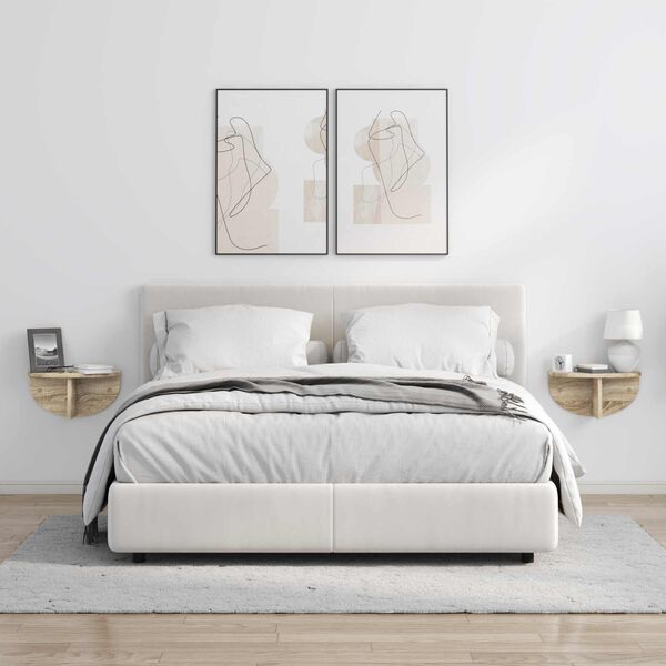 vidaXL &Rho;ά&phi;&iota; &Tau;&omicron;ί&chi;&omicron;&upsilon; &Epsilon;&pi;&iota;&tau;&omicron;ί&chi;&iota;&omicron; 2 pcs &Delta;&rho;ύ&sigmaf; Sonoma 38 x 19 x 19 &epsilon;&kappa;